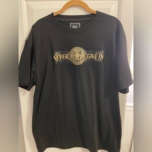 CR-24 Chrome Edge Shirt Men 2XL Gold Lion Never Give In T-Shirt